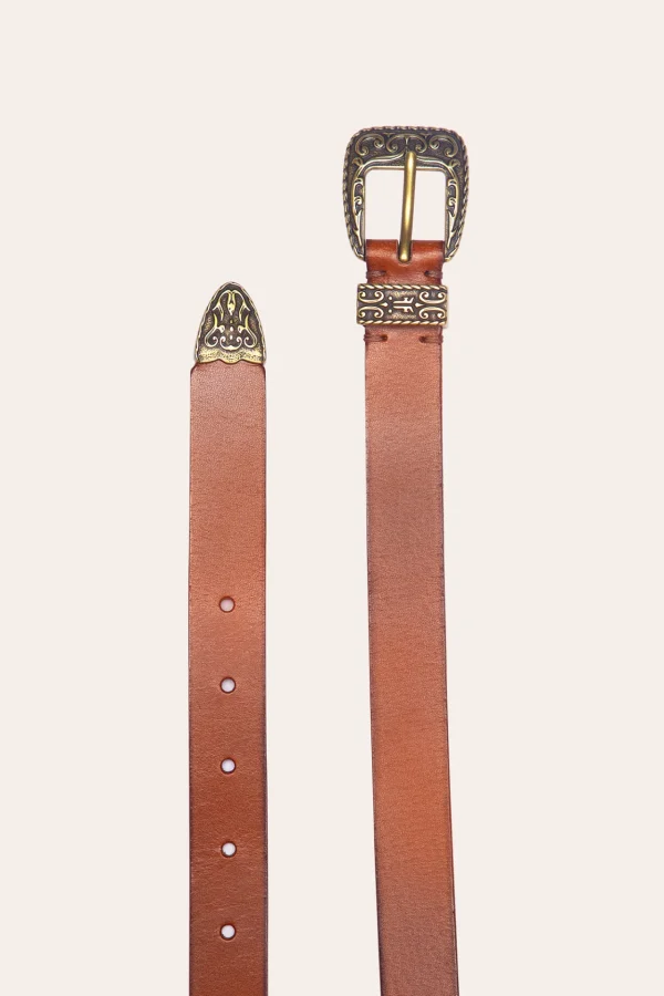 Frye 25MM Logo Western Belt Store