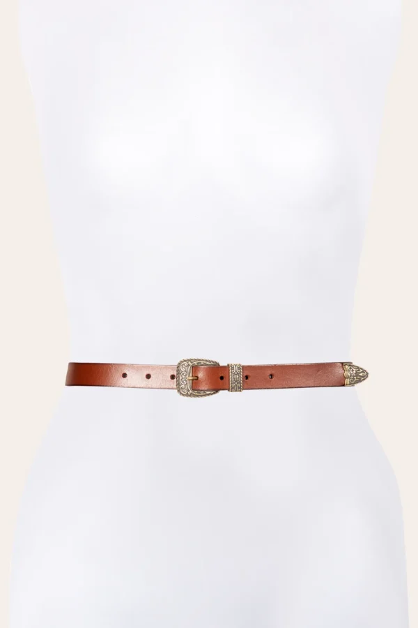 Frye 25MM Logo Western Belt Store
