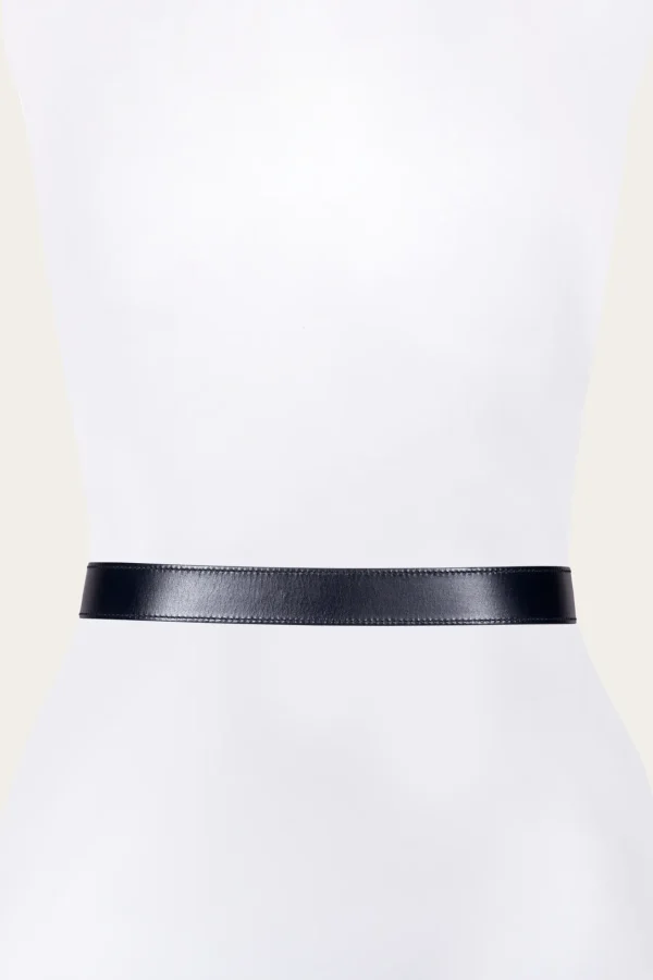 Frye 35mm Stitched Edge Belt With Shaped Keeper Discount