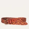 Frye 35MM Tonal Woven Leather Belt Sale