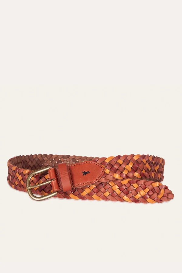 Frye 35MM Tonal Woven Leather Belt Sale