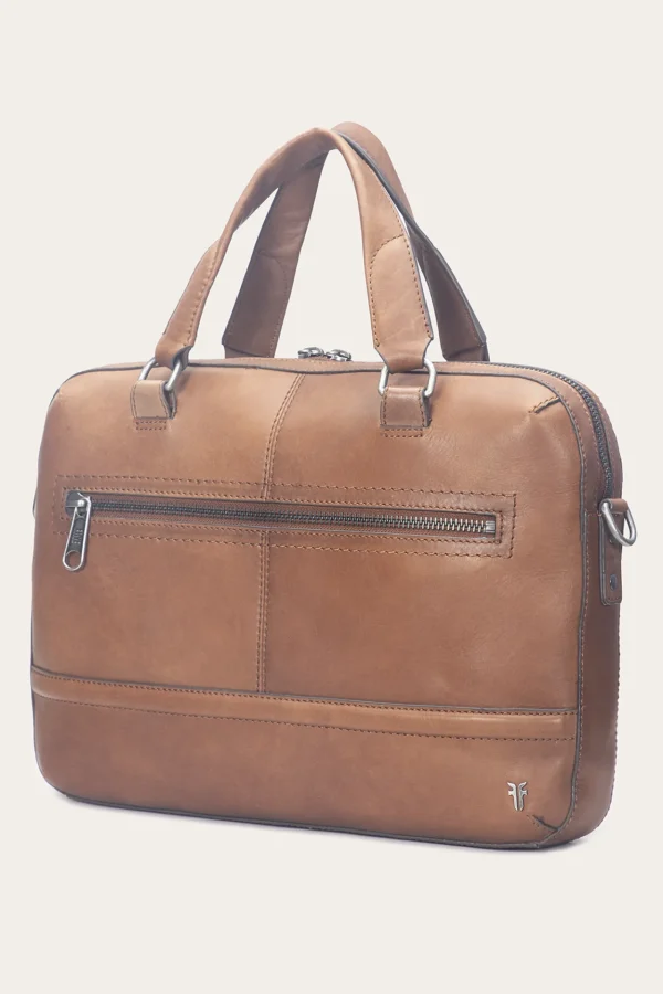 Frye Nash Briefcase Cognac Outlet