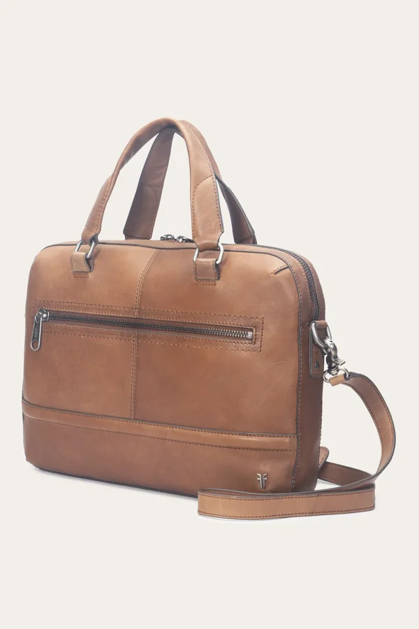 Frye Nash Briefcase Cognac Outlet