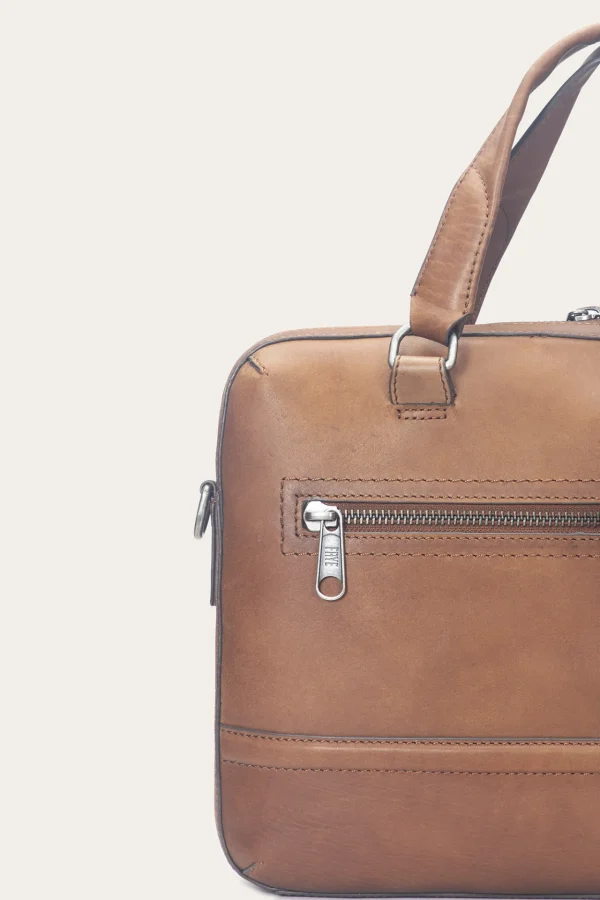 Frye Nash Briefcase Cognac Outlet