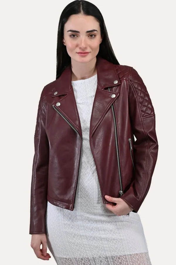 Frye Oxblood Biker Jacket New
