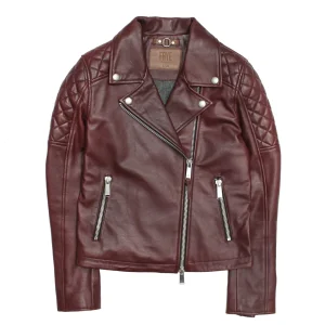 Frye Oxblood Biker Jacket New