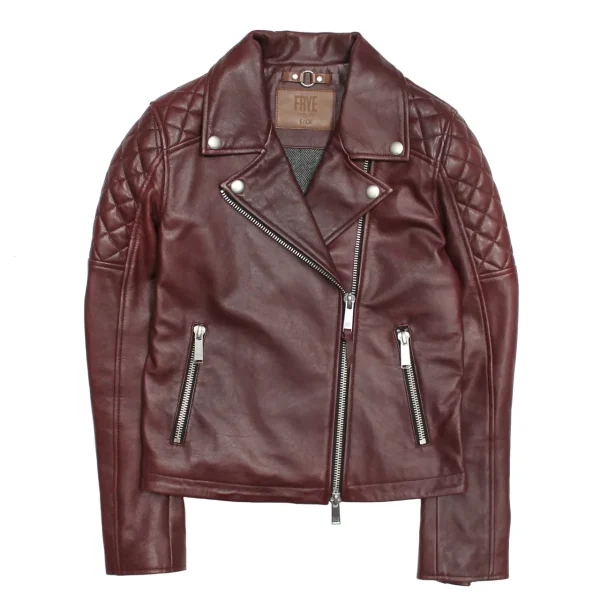 Frye Oxblood Biker Jacket New