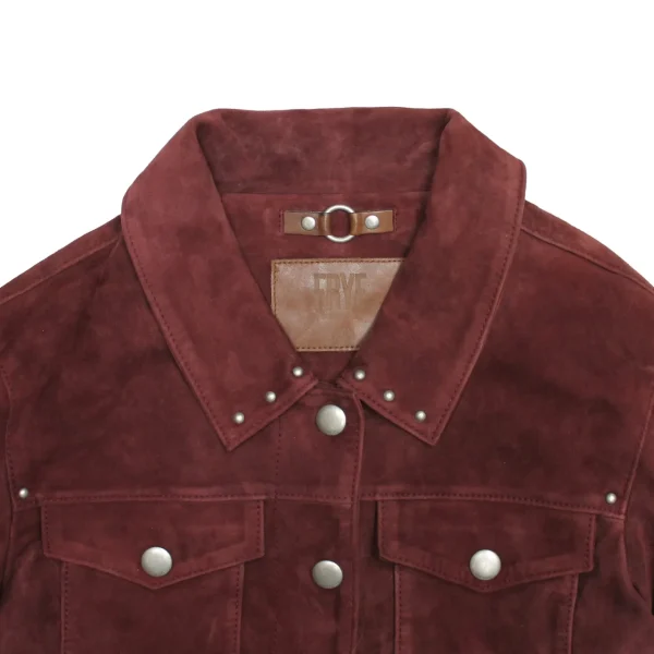 Frye Oxblood Fringed Jacket Flash Sale