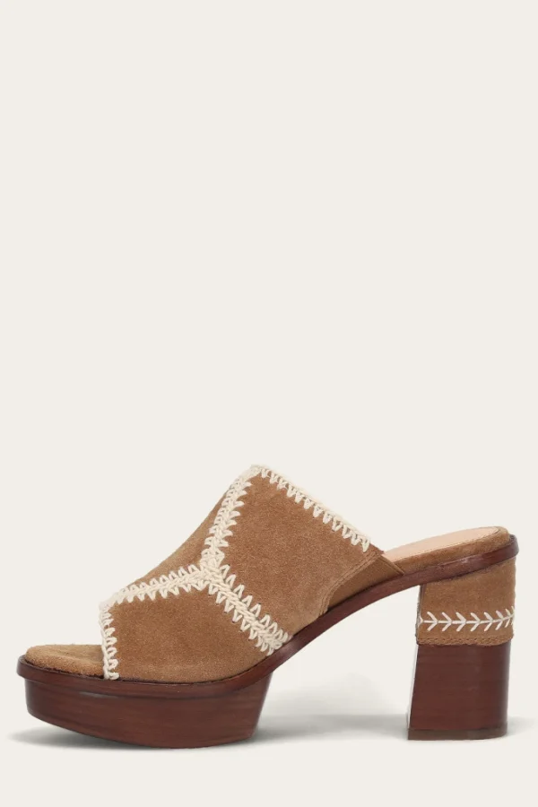 Frye Pipa Crochet Platform Sandal Hot