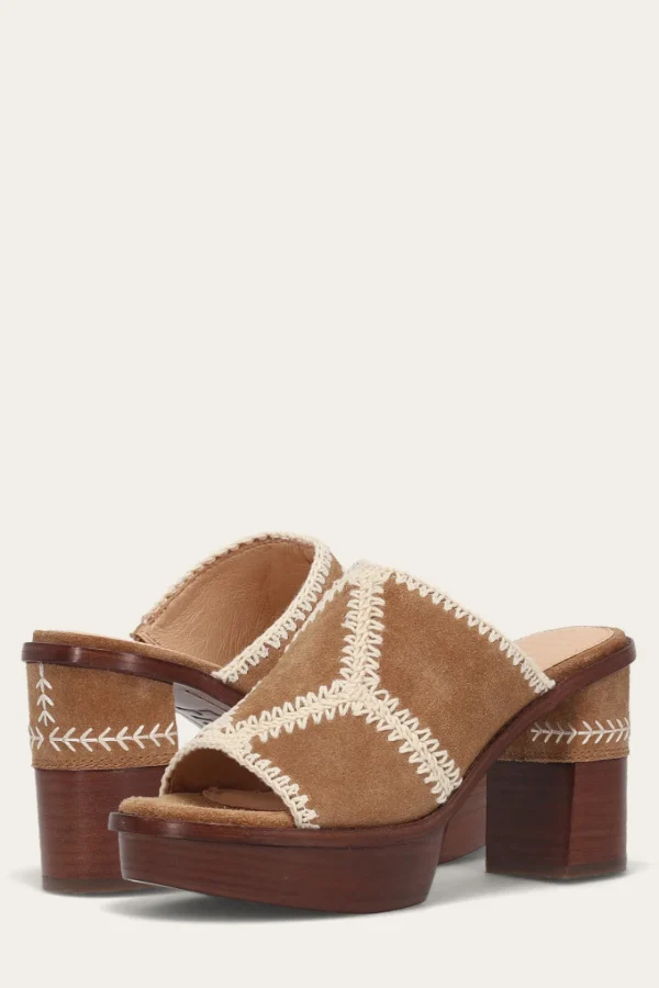 Frye Pipa Crochet Platform Sandal Hot