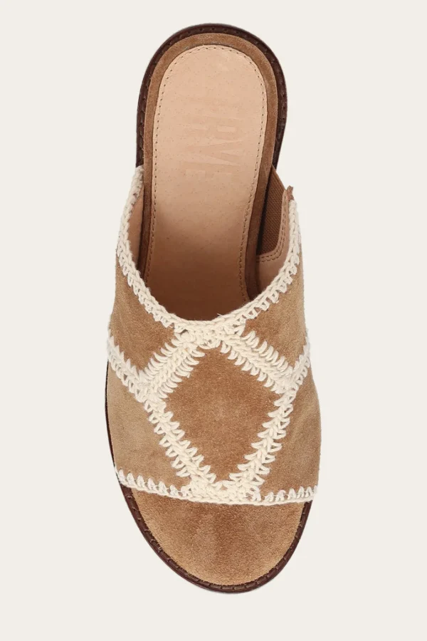 Frye Pipa Crochet Platform Sandal Hot