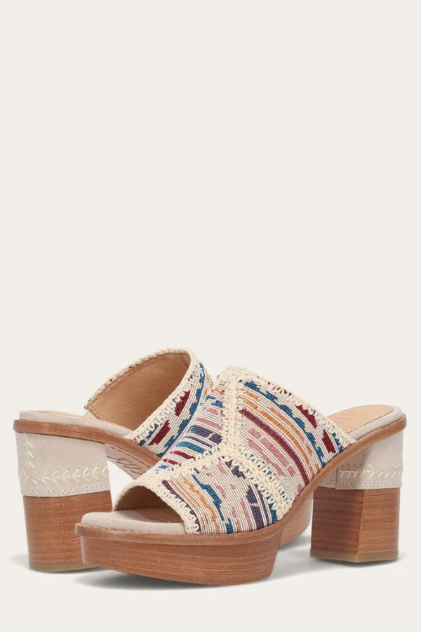 Frye Pipa Crochet Platform Sandal Hot