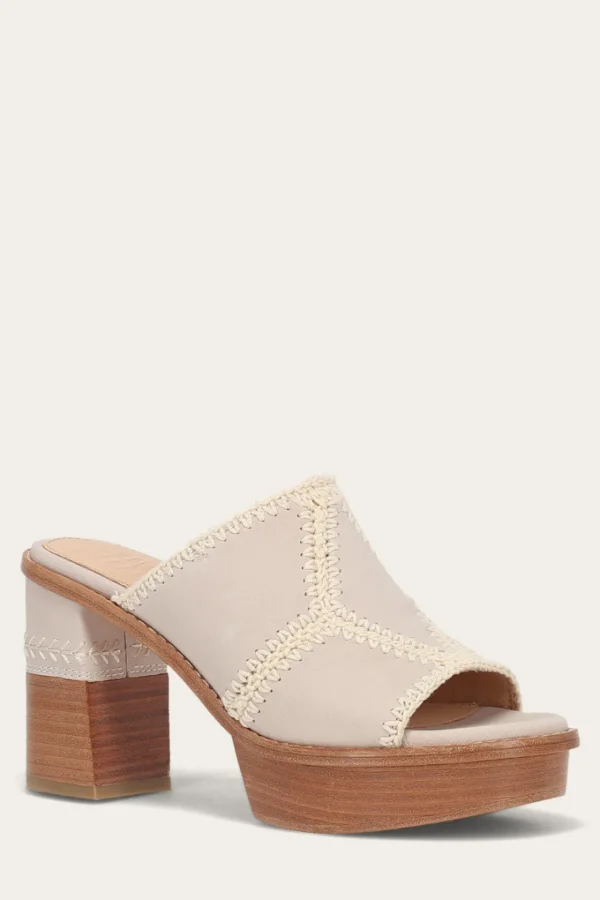 Frye Pipa Crochet Platform Sandal Hot
