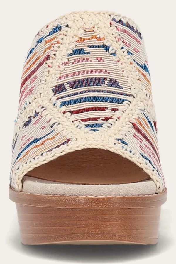 Frye Pipa Crochet Platform Sandal Hot