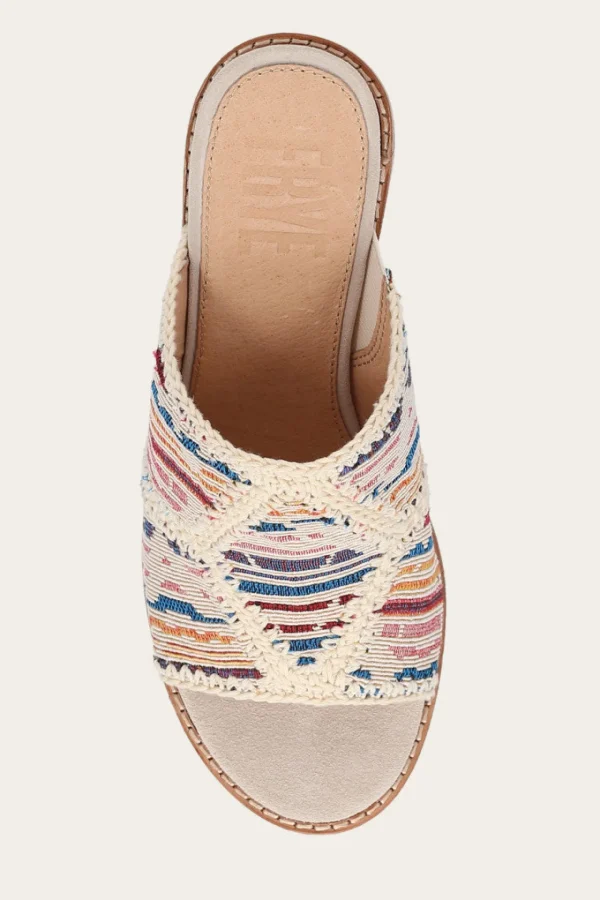 Frye Pipa Crochet Platform Sandal Hot