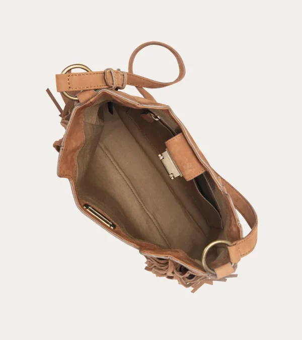 Frye Piper Fringe Hobo Cognac Flash Sale