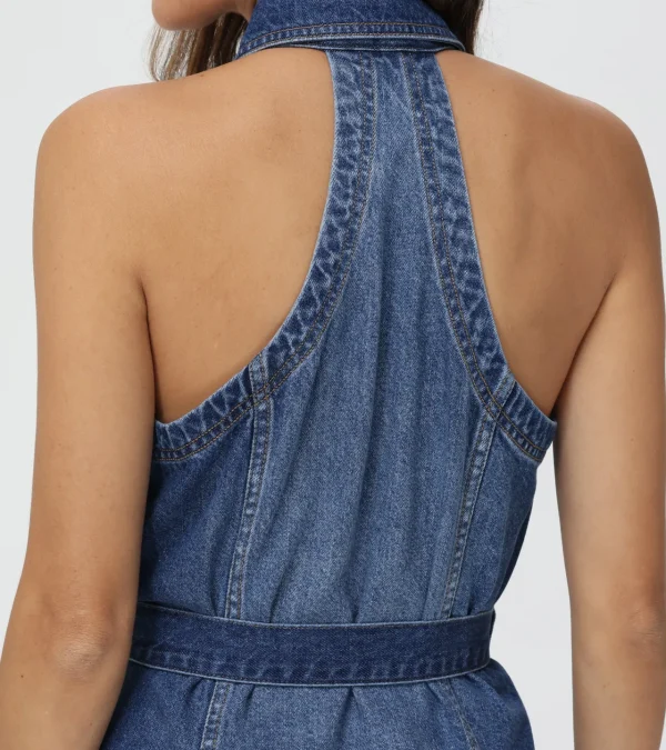 Frye Racerback Denim Dress Amari Wash Sale