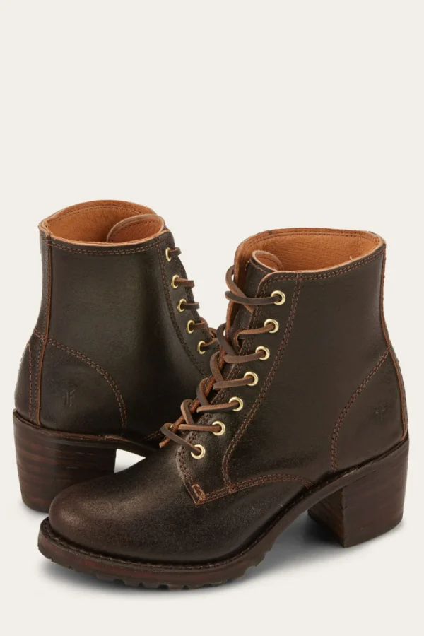 Frye Sabrina 6G Lace Up - 160Th Brown Best