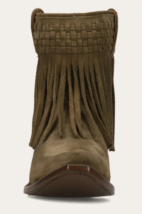 Frye Sacha Short Fringe Bootie Shop