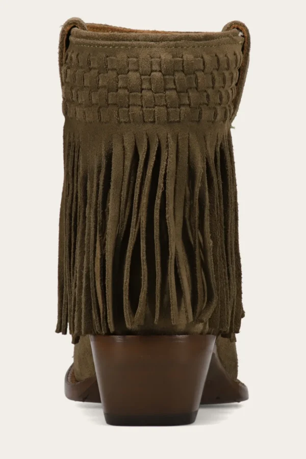 Frye Sacha Short Fringe Bootie Shop