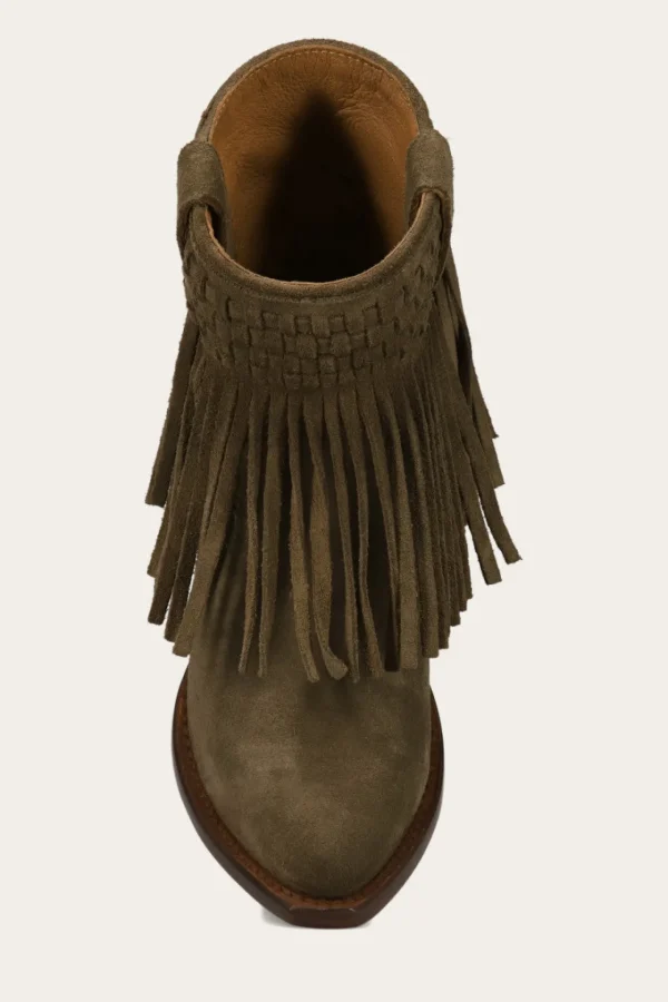Frye Sacha Short Fringe Bootie Shop