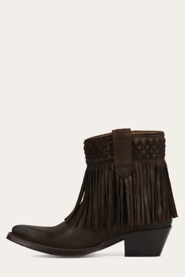 Frye Sacha Short Fringe Bootie Shop