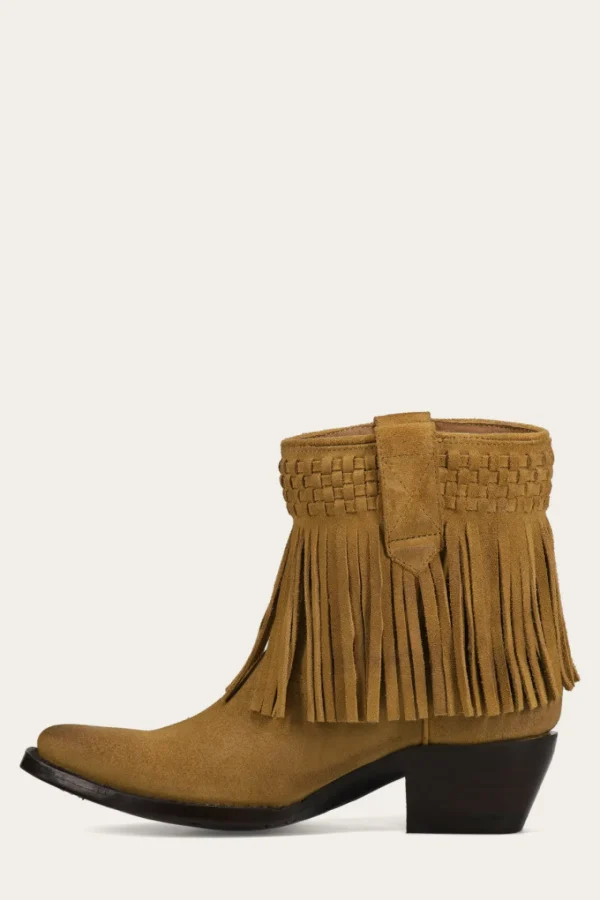 Frye Sacha Short Fringe Bootie Shop