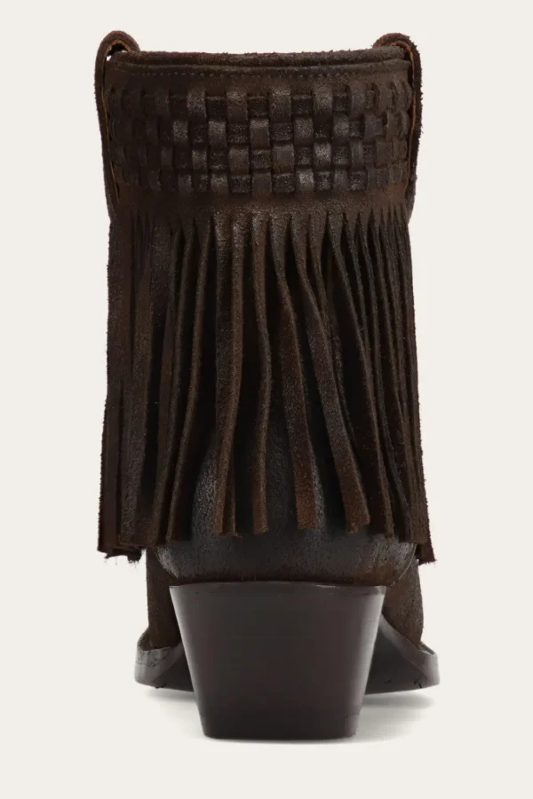 Frye Sacha Short Fringe Bootie Shop