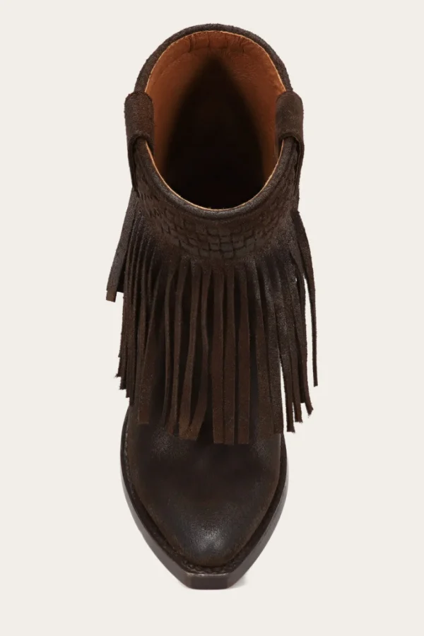 Frye Sacha Short Fringe Bootie Shop