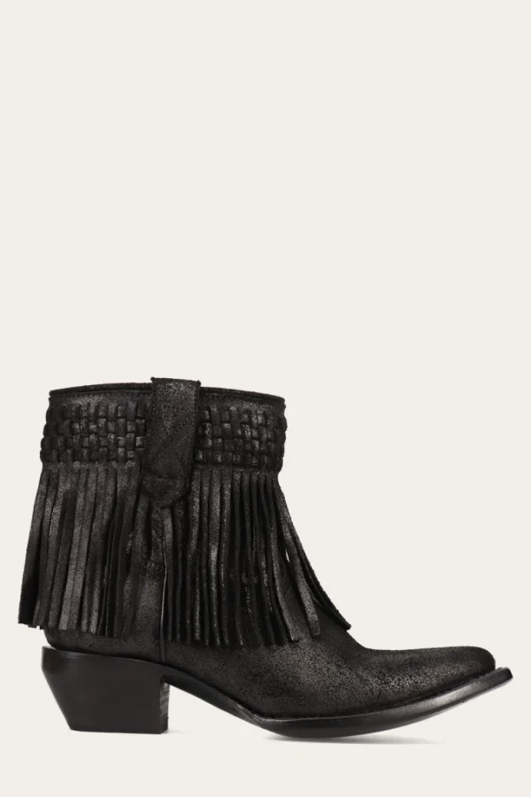 Frye Sacha Short Fringe Bootie Shop