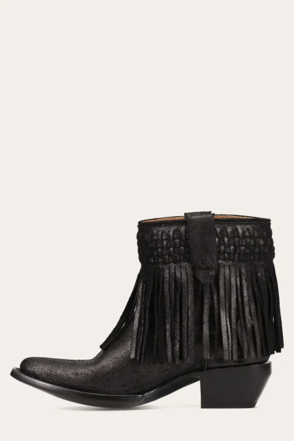 Frye Sacha Short Fringe Bootie Shop