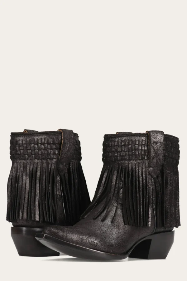 Frye Sacha Short Fringe Bootie Shop