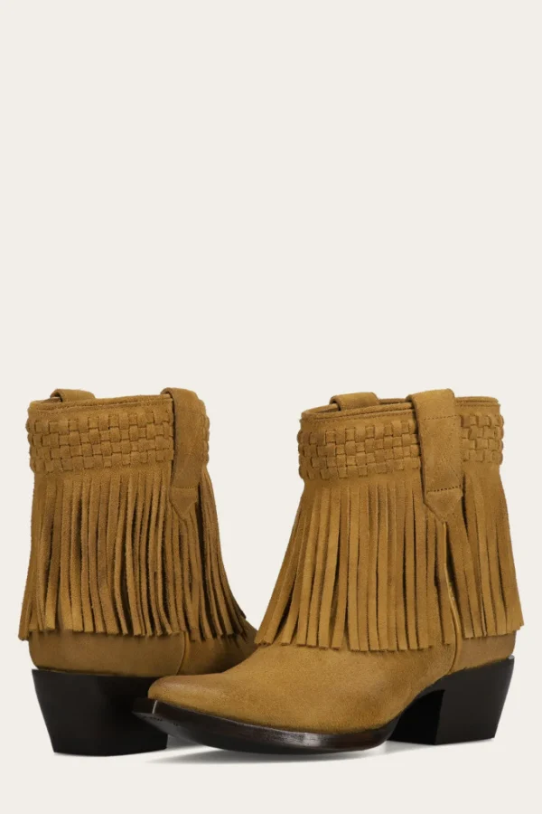Frye Sacha Short Fringe Bootie Shop