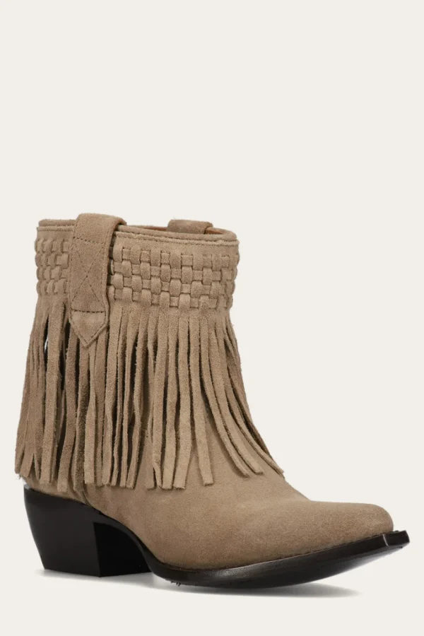Frye Sacha Short Fringe Bootie Shop