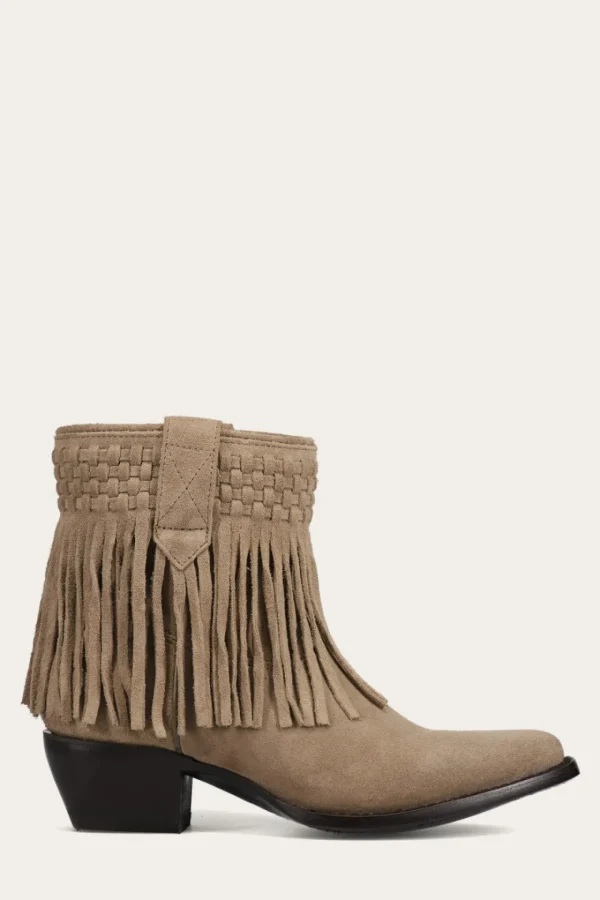 Frye Sacha Short Fringe Bootie Shop