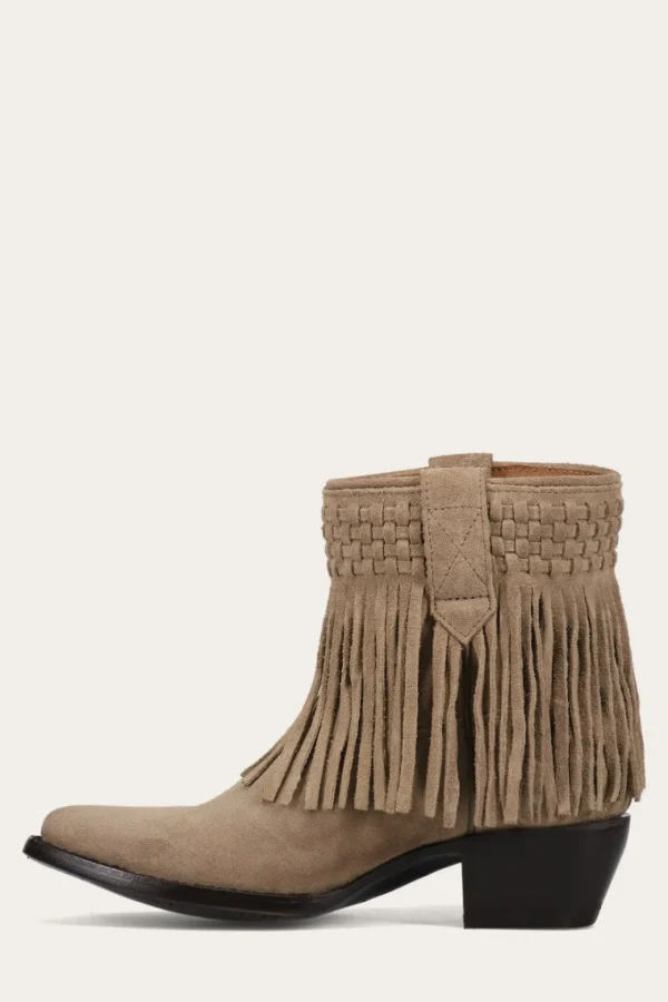 Frye Sacha Short Fringe Bootie Shop