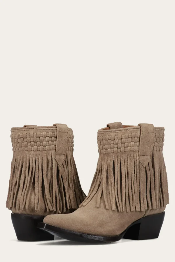 Frye Sacha Short Fringe Bootie Shop