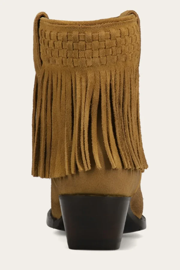 Frye Sacha Short Fringe Bootie Shop