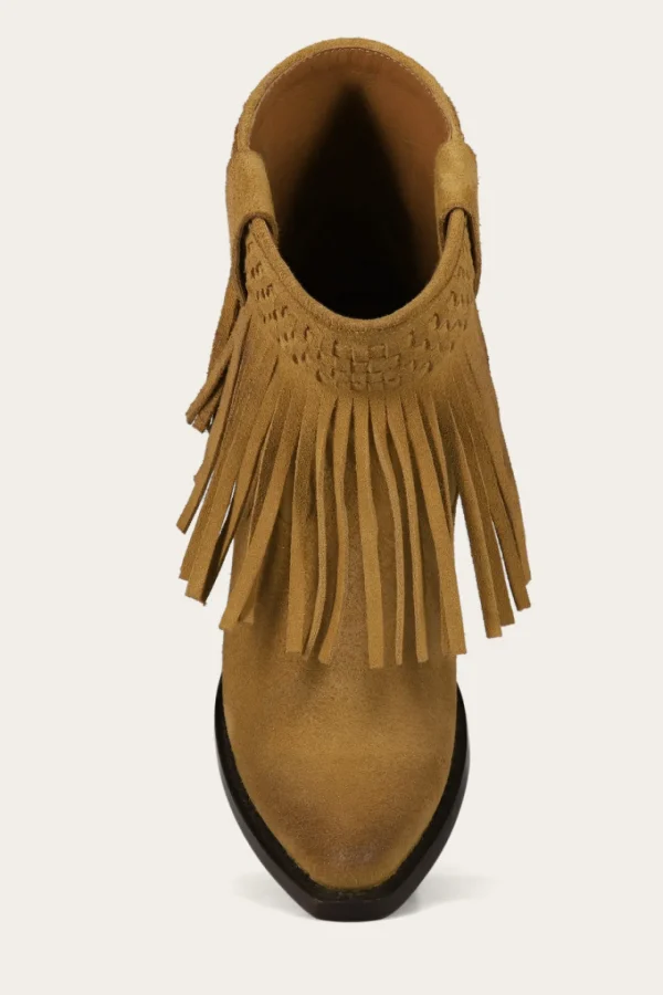 Frye Sacha Short Fringe Bootie Shop