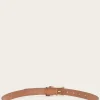 Frye Skinny Wrapped Keeper Belt Tan Clearance