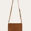 Frye Sloan Whipstitch Wristlet Pouch COGNAC Discount