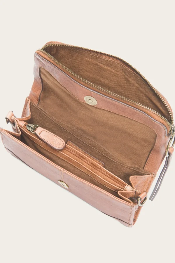 Frye Zuri Wallet Crossbody Cognac Hot